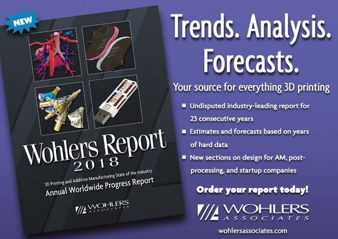  The 2018 Wohlers report on 3D printing 