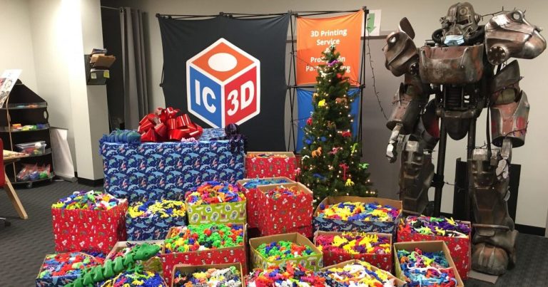 IC3D Printers’ 2022 3D Printed Toys for Tots is Underway