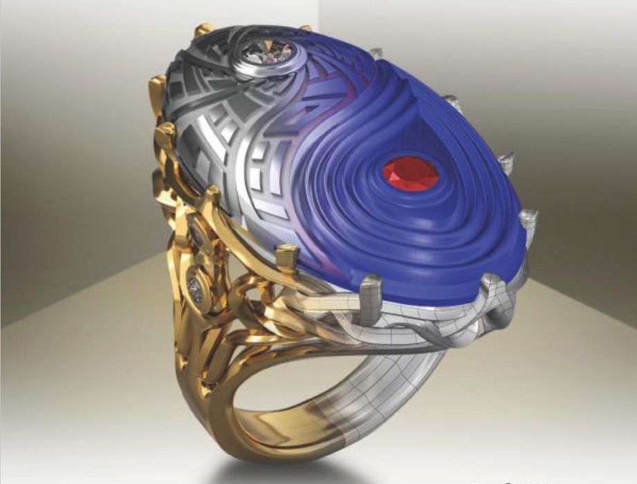 Pixiu ring 3D Print Model in Rings 3DExport