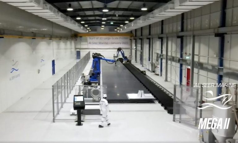 CEAD Builds 36 Meter Long Mega II 3D Printer for Al Seer Marine