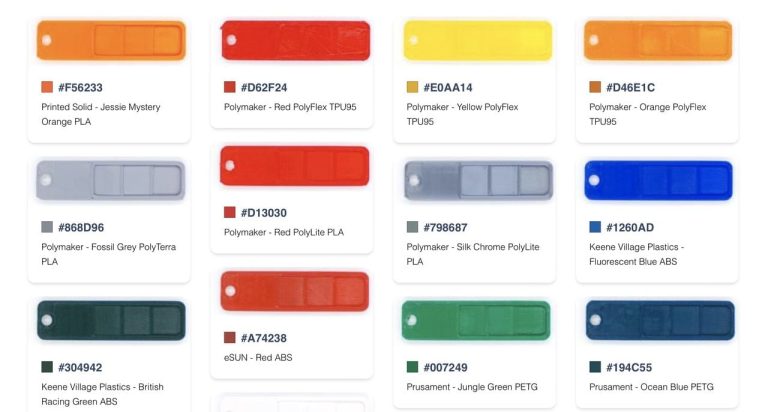 Choosing the Perfect Colors for Your 3D Prints: Introducing FilamentColors.xyz