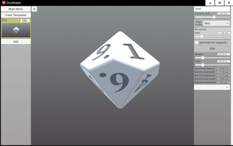 Effortless Custom Dice Creation with DiceMaker: A Free Generative 3D Tool
